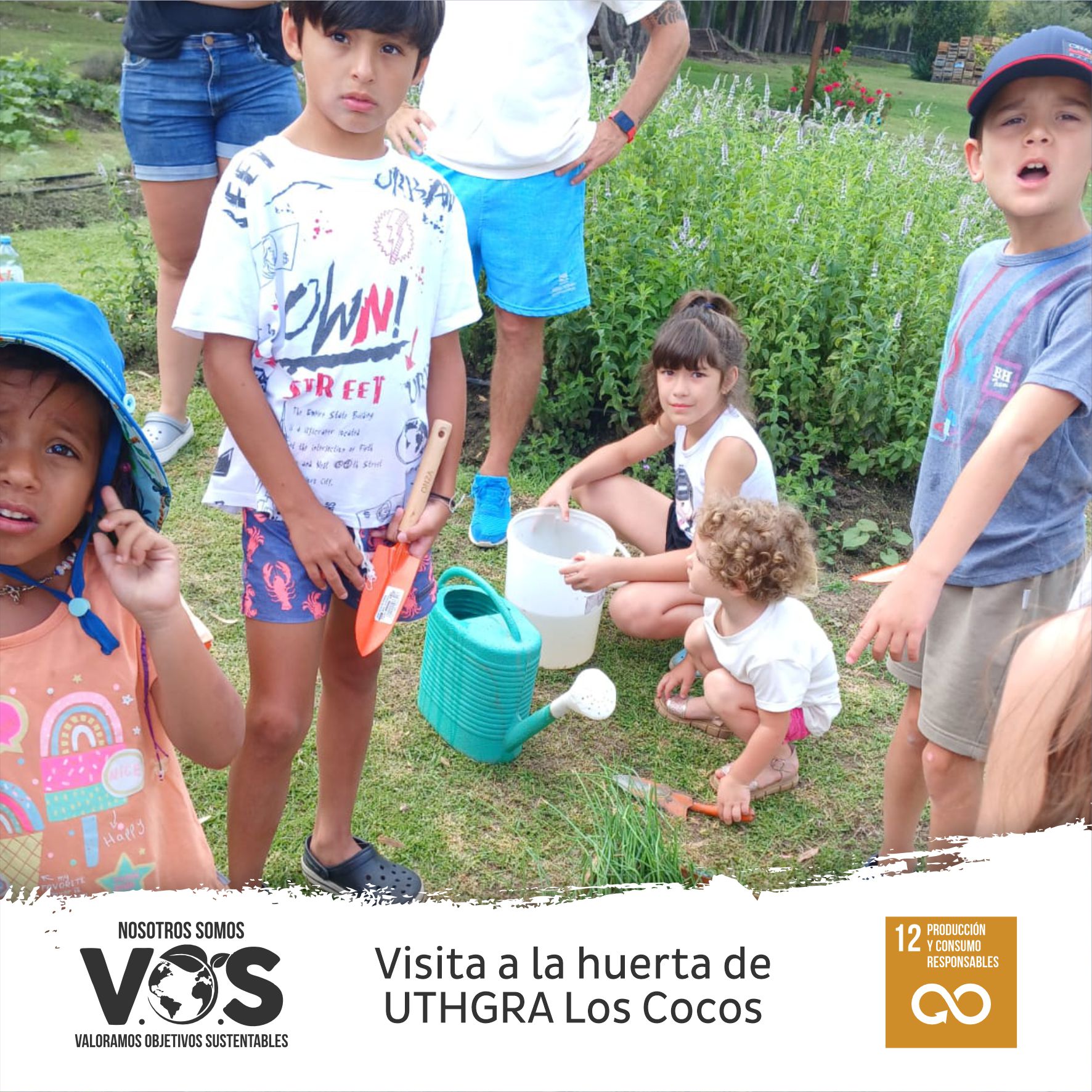 Actividades en la huerta orgánica del Hotel UTHGRA Los Cocos